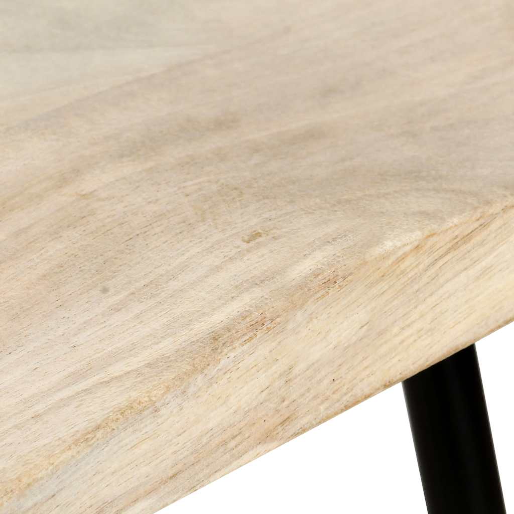 Taburetes De Cocina 2 Unidades Madera Maciza De Mango_5