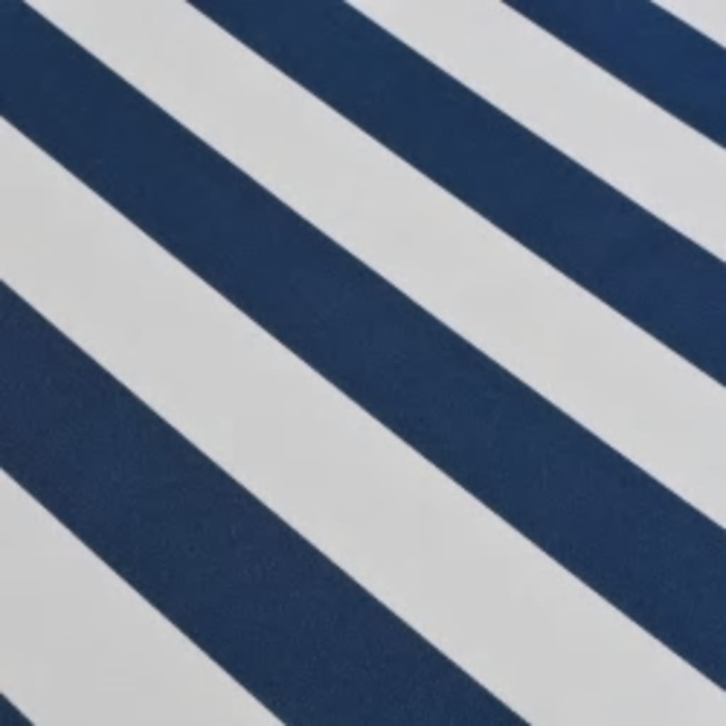 Toldo Plegable De Operación Manual 600 Cm Azul Y Blanco_3