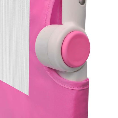 Vidaxl Barandilla De Seguridad Cama De Niño 150x42 Cm Rosa_4