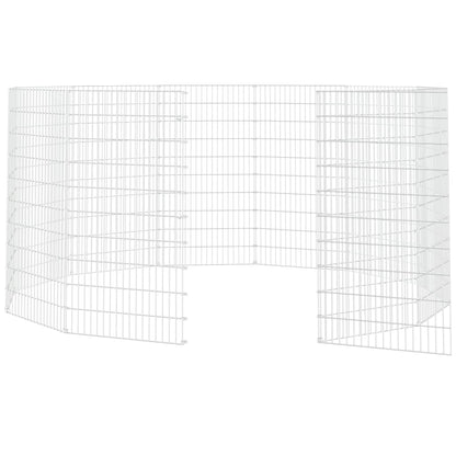 Vidaxl Cercado Para Animales De Corral (12 Paneles, 54 X 100 Cm, Hierro Galvanizado)_4