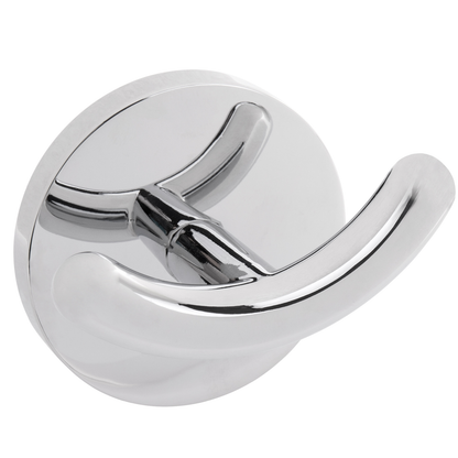 Colgador Doble Cromado Para Baño Modelo Renne_0