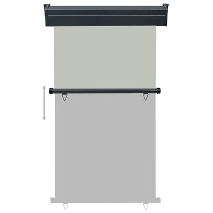 Vidaxl Toldo Lateral De Balcón Gris 105x250 Cm_4