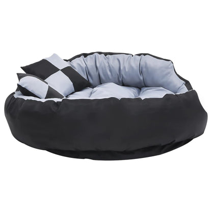 Vidaxl Cojín Para Perro Reversible Y Lavable Gris Y Negro 110x80x23 Cm_4