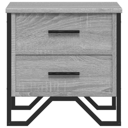 Mesita De Noche 2 Uds Madera Ingeniería Gris Sonoma 40x41x40 Cm_3