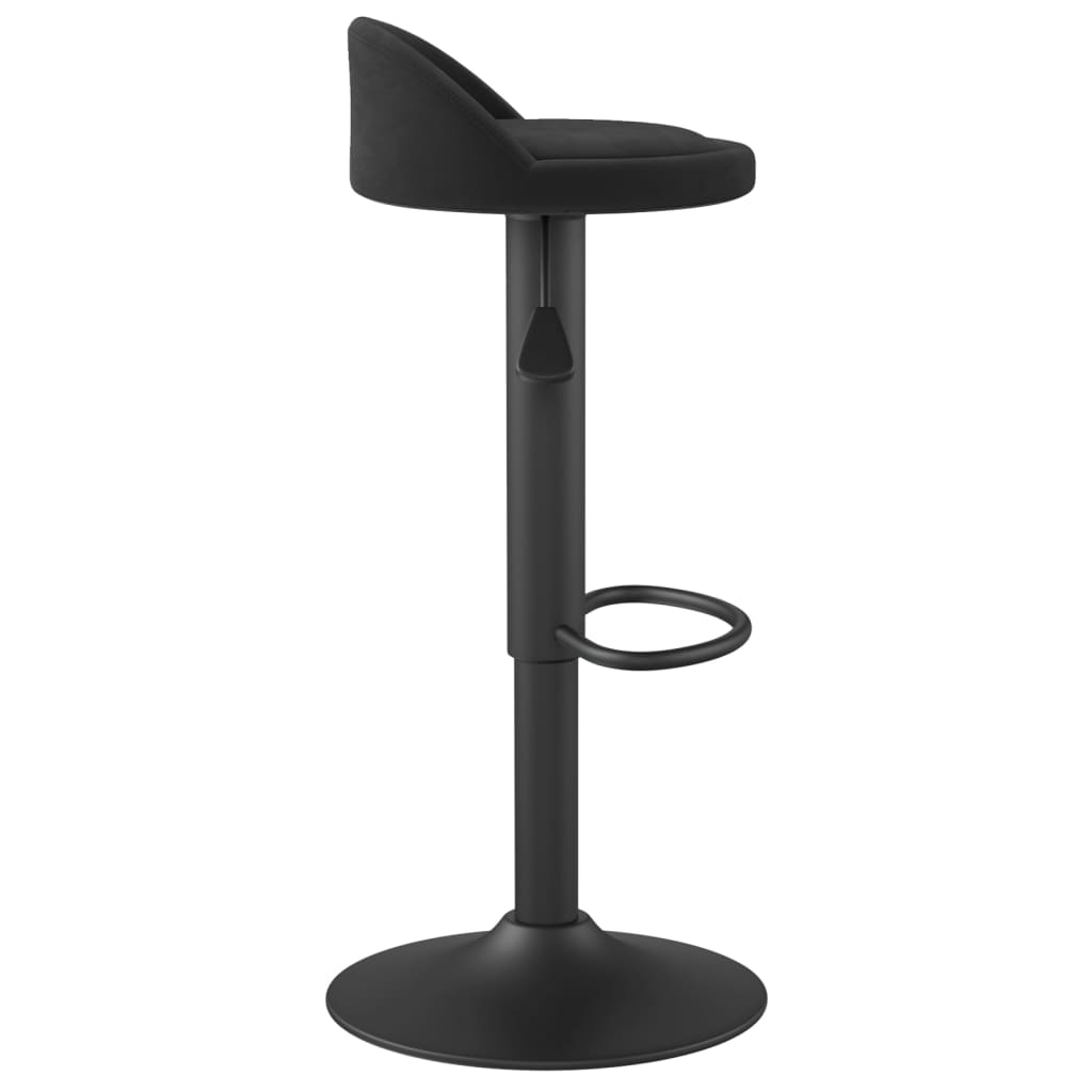 Taburete De Cocina De Terciopelo Negro_2