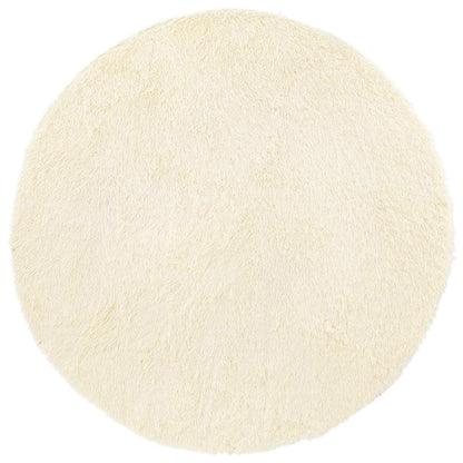 Vidaxl Alfombra Peluda De Pelo Largo Navarra Crema 240x240cm Poliéster_0