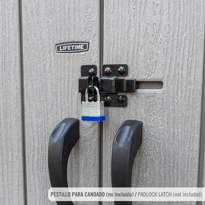 Lifetime Armario Exterior Vertical 1.350 L Rough Cut™ Con Estantes Y Colgadores_4