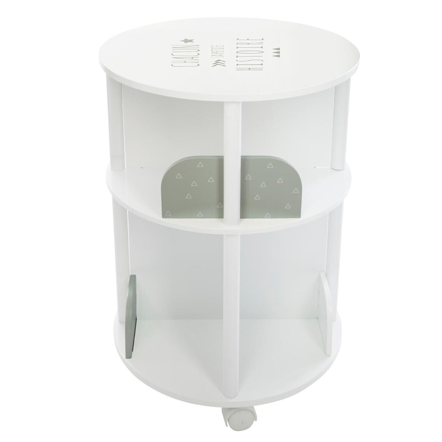 Well Home Librero Redondo Gris Infantil Ø40x59cm