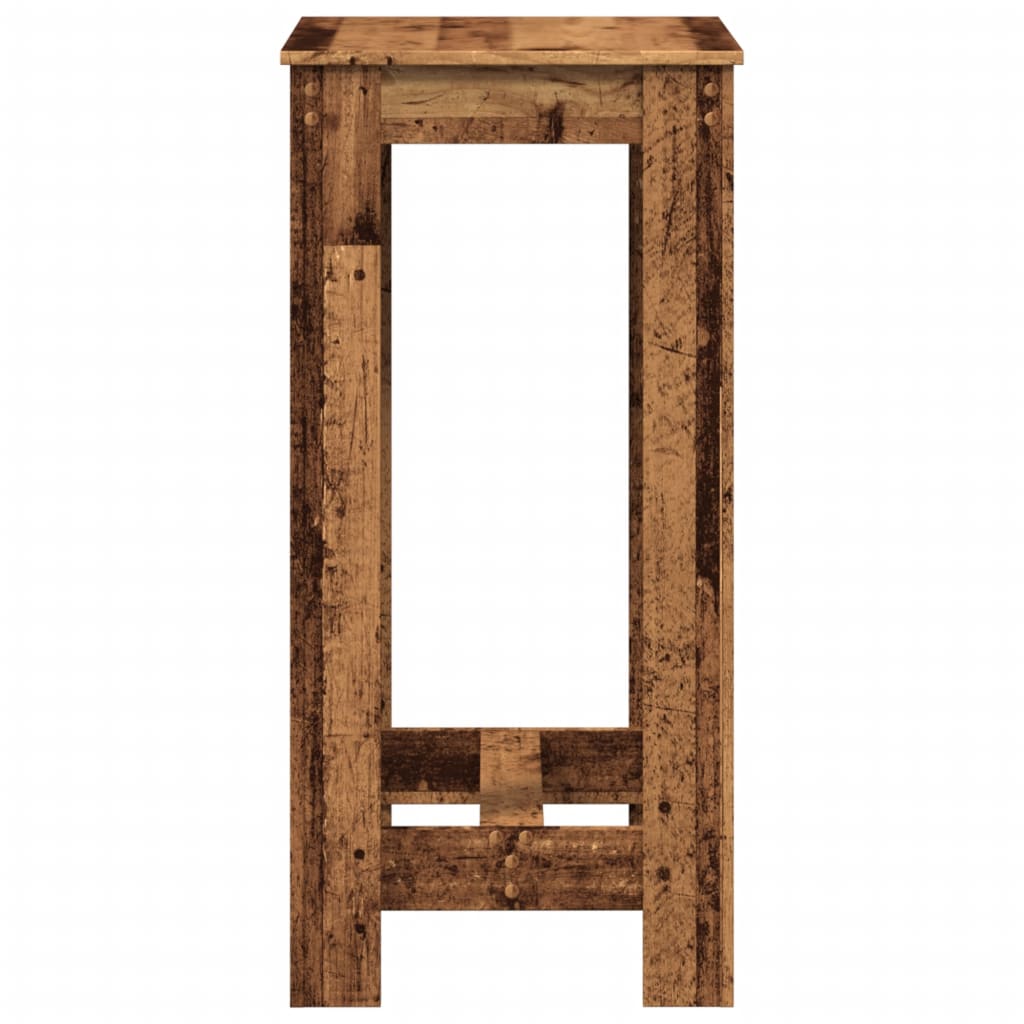 Mesa Alta De Bar Madera De Ingeniería Envejecida 51x50x103,5 Cm_3