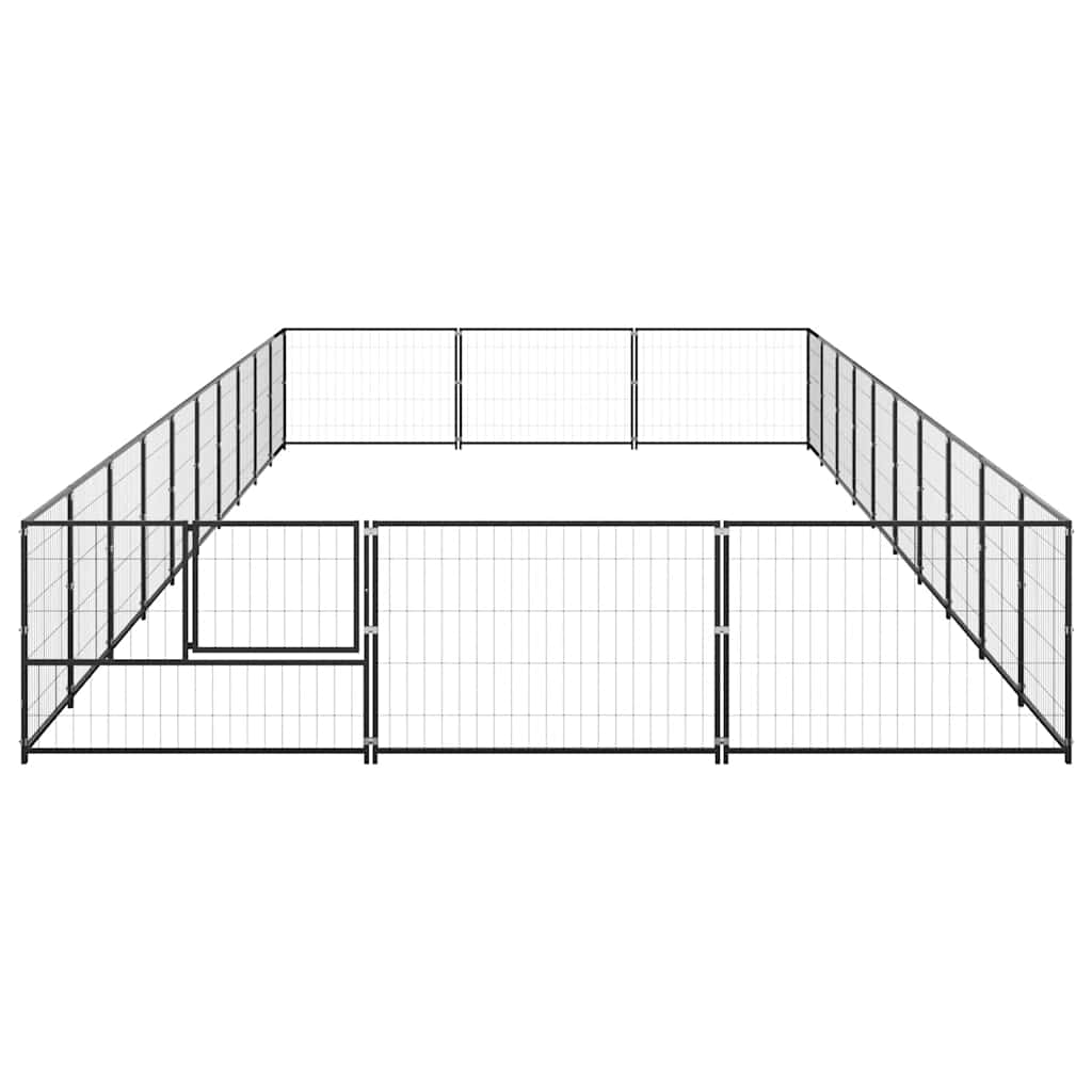 Perrera Acero 30 M² Negra_4