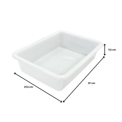 9 Bandejas Uso Alimentario: 5,6l Sin Bpa's (37 X 27,5 X 7,5cm). Cocinas, Restaurantes, Comedores, Pescaderías, Catering_3