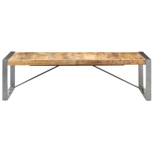 Mesa De Centro Madera De Mango Rugosa 140x70x40 Cm_0