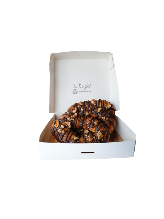 Postre de nueces kringle (Es Kringles) con chocolate negro ecológico con cacao 80%. 450-500g_0