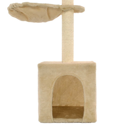 Vidaxl Rascador Para Gatos Con Poste De Sisal 105 Cm Beige_4