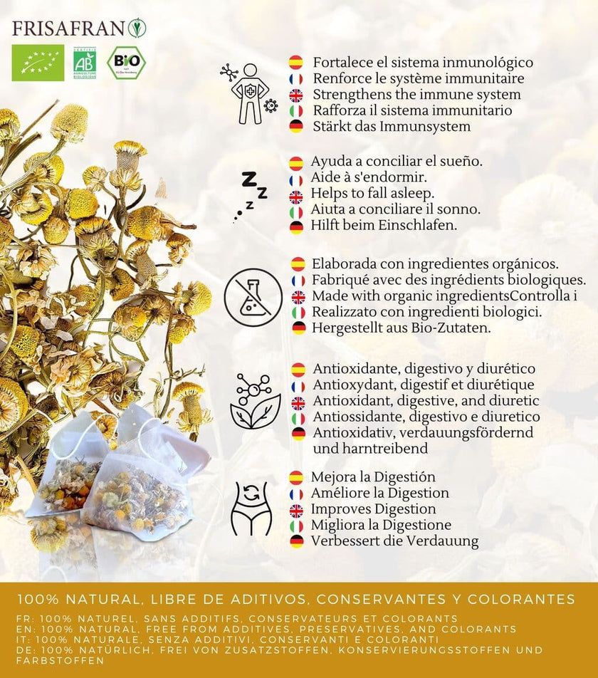 Infusión De Manzanilla Dulce A Granel Ecológica | Frisafran 200 G_2