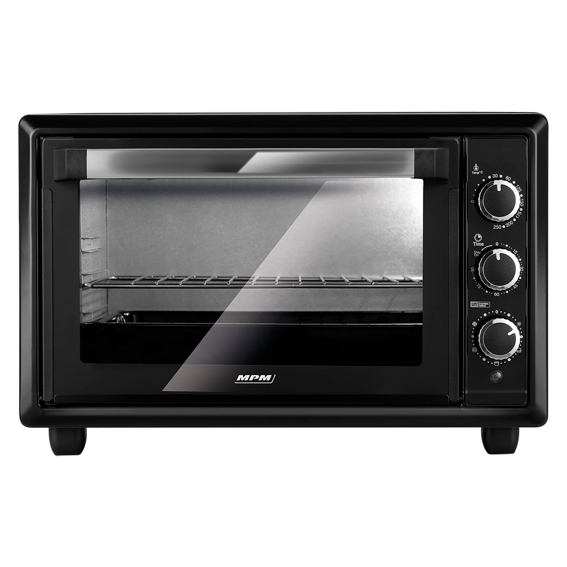 Horno Eléctrico Convección 28 Litros, Sobremesa, Temporizador, Ajuste Temperatura 6 Modos Calor Mpm Mpe-28/t 1500w