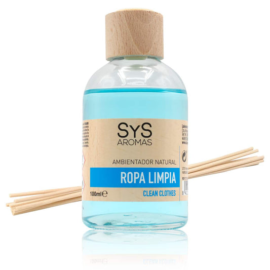 Ambientador Mikado Ropa Limpia SYS Aromas 100 ml | Aroma Fresco y Limpio | Relajante_0