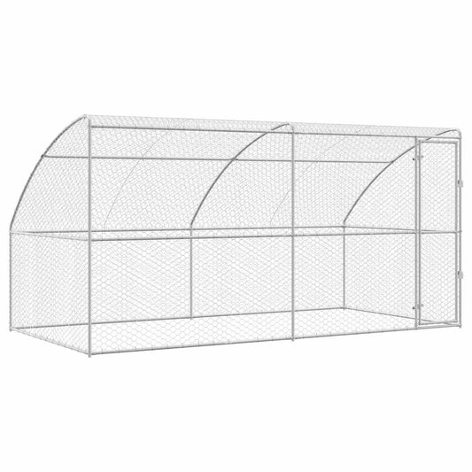Refugio Para Perros 2 Pcs Plateado 4 X 2 X 2 M_0