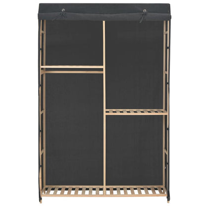 Armario De Tela De 3 Niveles Gris 110x40x170 Cm_0