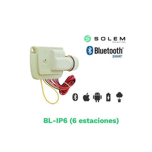 Modulo Solem Bt 6 Estaciones 9v - Control Bluetooth Para Riego Automático_0