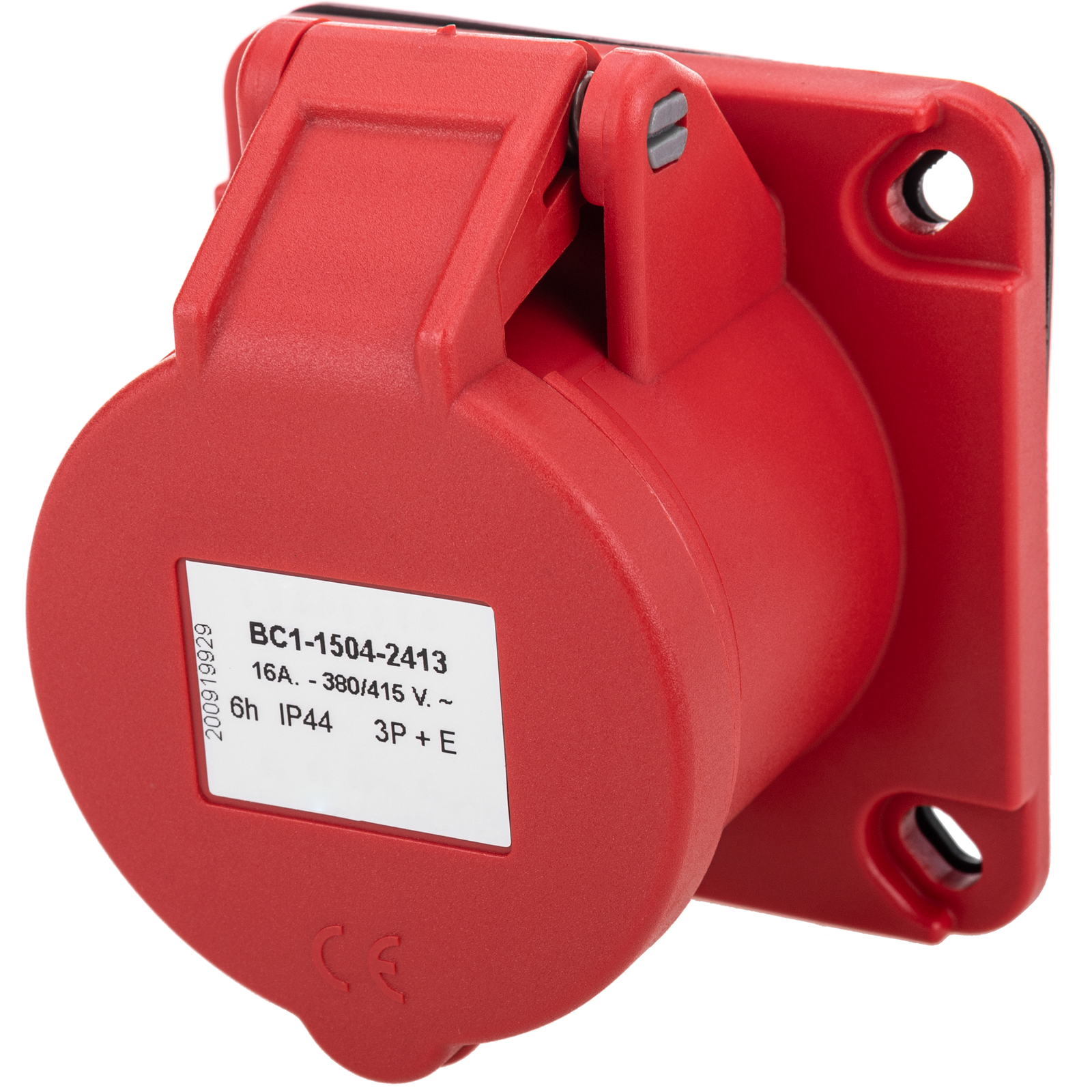 Base De Enchufe Industrial Cetac Hembra 3p+t 16a 380v Ip44 Para Empotrar_1