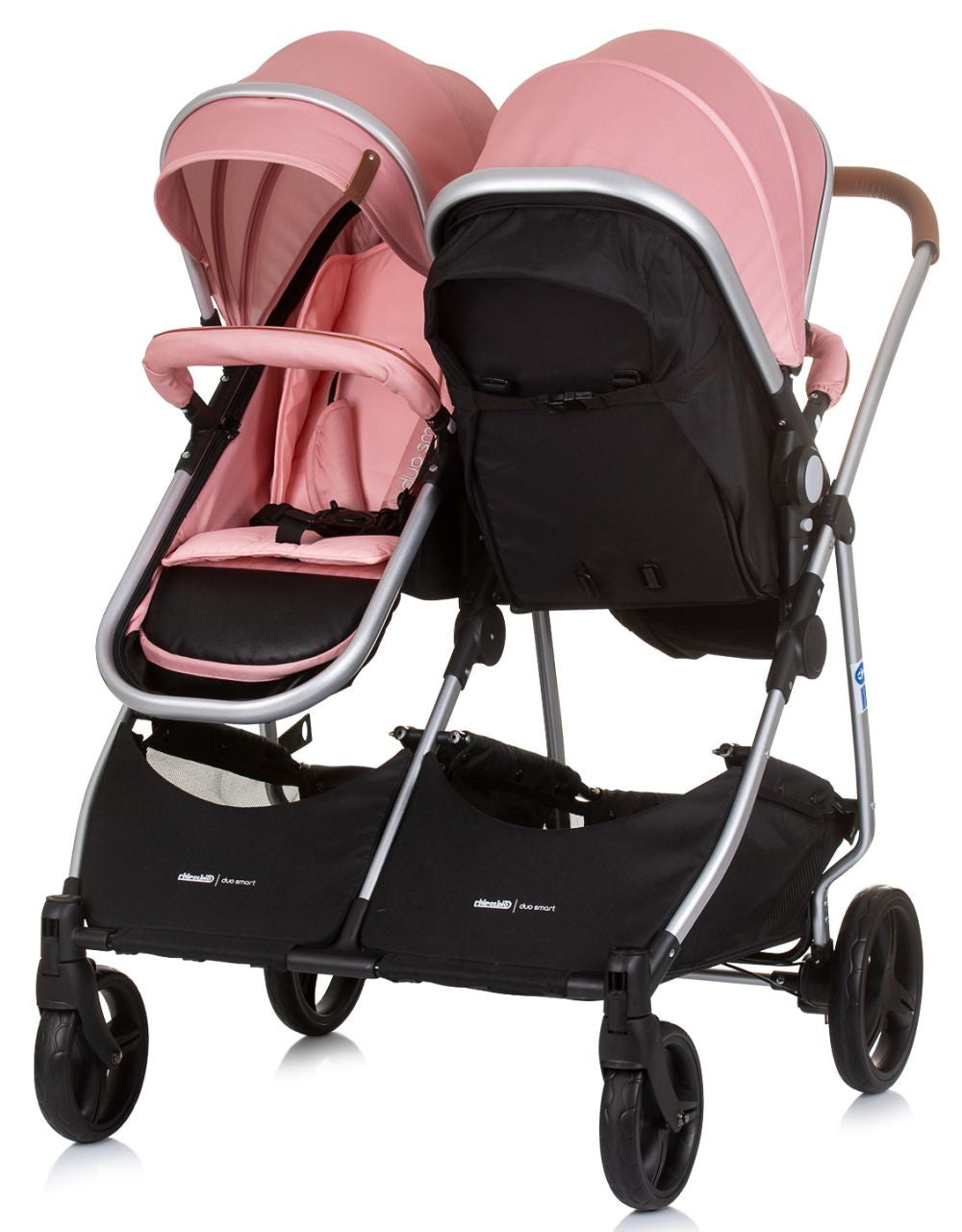 Carrito De Bebé Gemelar Dúo Smart Con 2 Grupo 0+ Flamingo_2