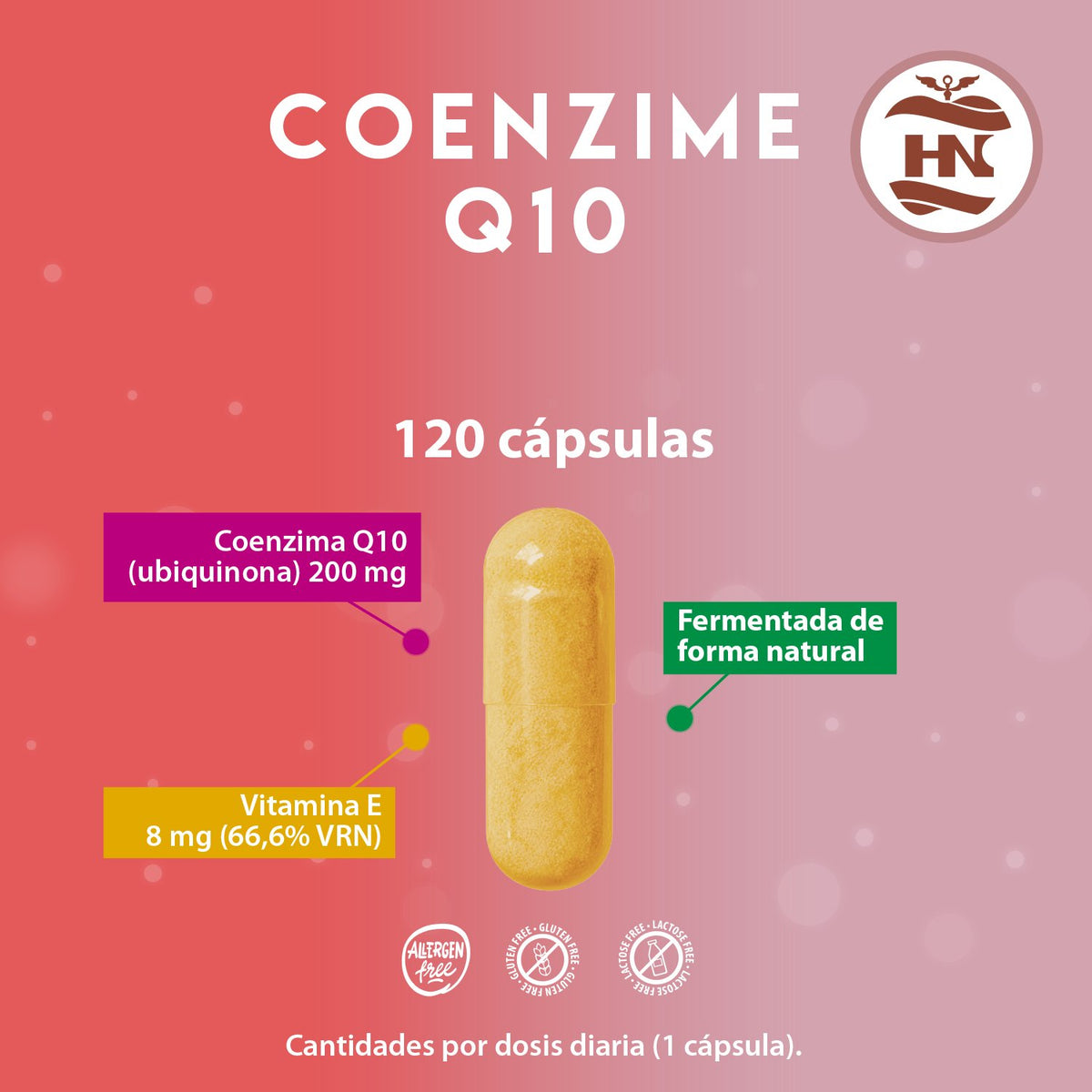Pack 2 X Coenzima Q10 200mg + Vitamina E - 2 X 120 Cápsulas - Complemento Alimenticio_1