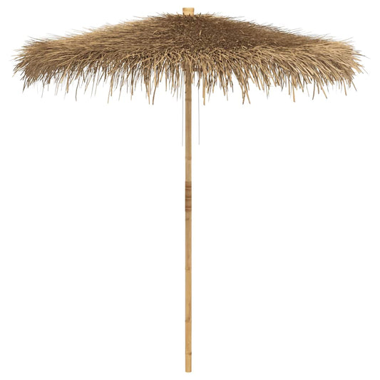 Sombrilla Tiki Con Dosel De Hojas De Plátano De 240 Cm De Bambú_0