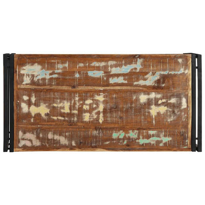 Mesa De Centro Multicolor 100x50x35 Cm Madera Maciza Reciclada_2