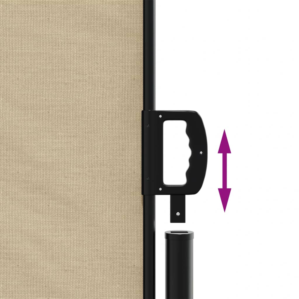 Toldo Lateral Retráctil Beige 200x500 Cm_4