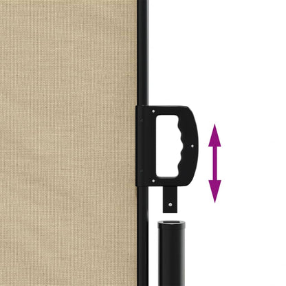 Toldo Lateral Retráctil Beige 220x500 Cm_4