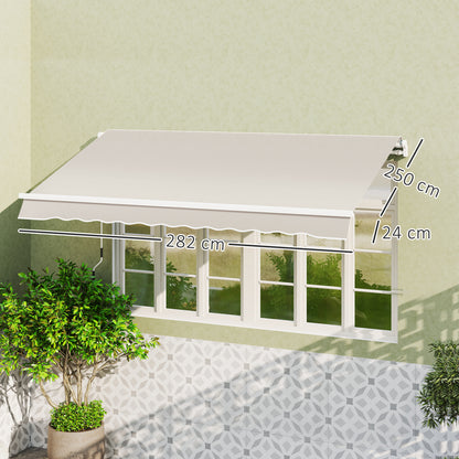 Outsunny Techo De Repuesto Para Toldo 2,8x2,5 M Con Protección Uv 50+ Crema_2