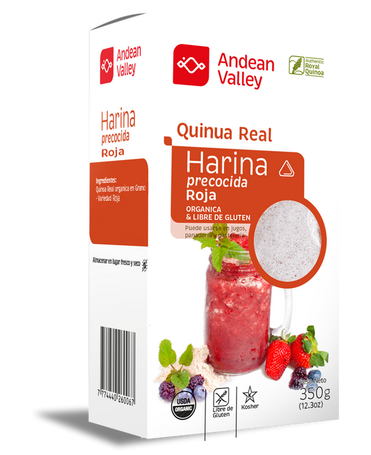 Harina Precocida De Quinua Real Roja Orgánica_0