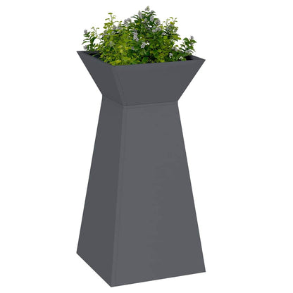 Maceta Pilar Gris Antracita 35 X 35 X 73 Cm_2