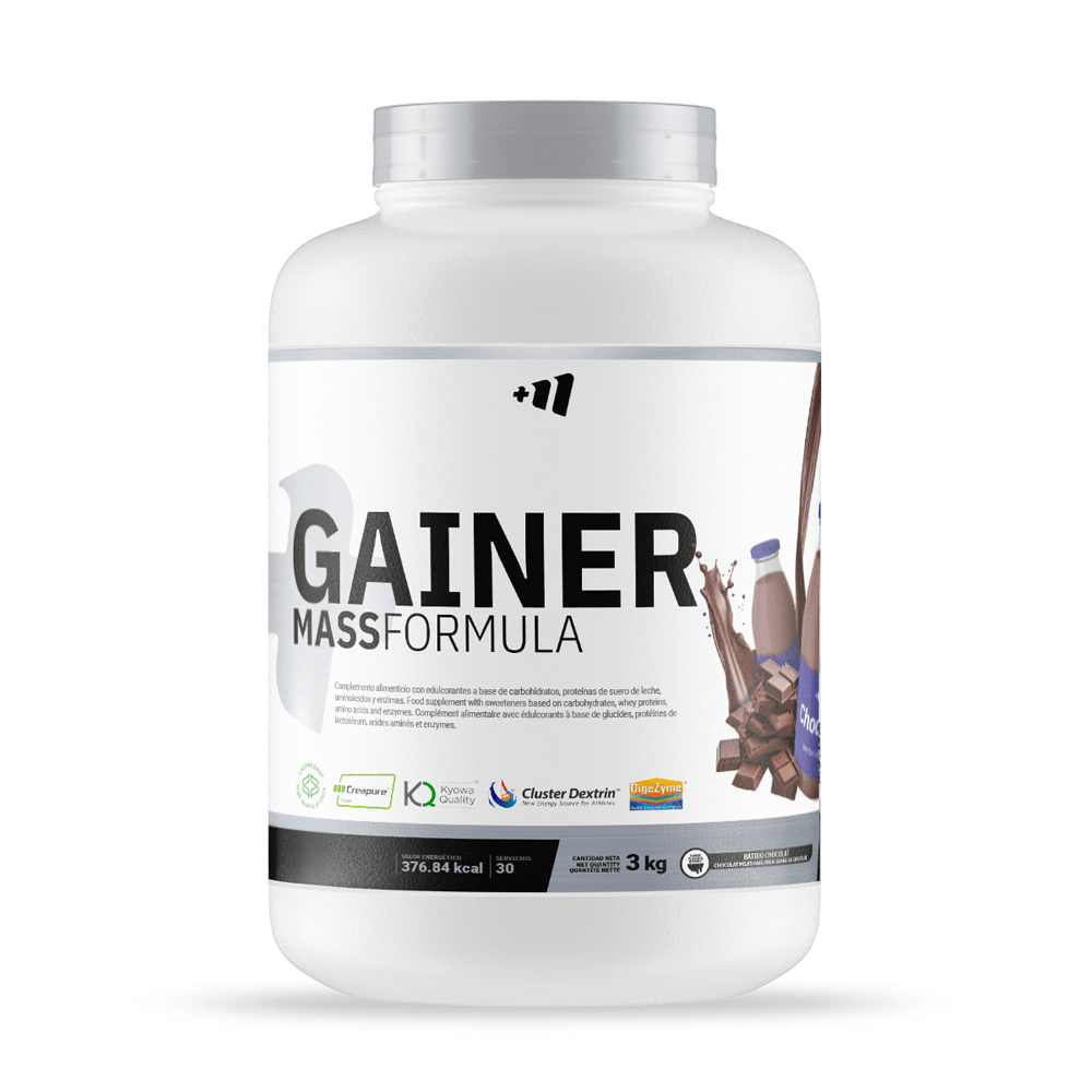 Gainer Mass Formula - 3 Kg - Batido Chocolat - Aumenta La Masa Muscular - Masmusculo_0