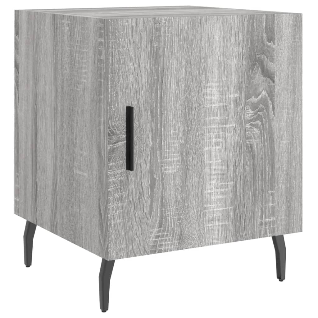 Mesitas Noche 2 Uds Madera Ingeniería Gris Sonoma 40x40x50 Cm_4