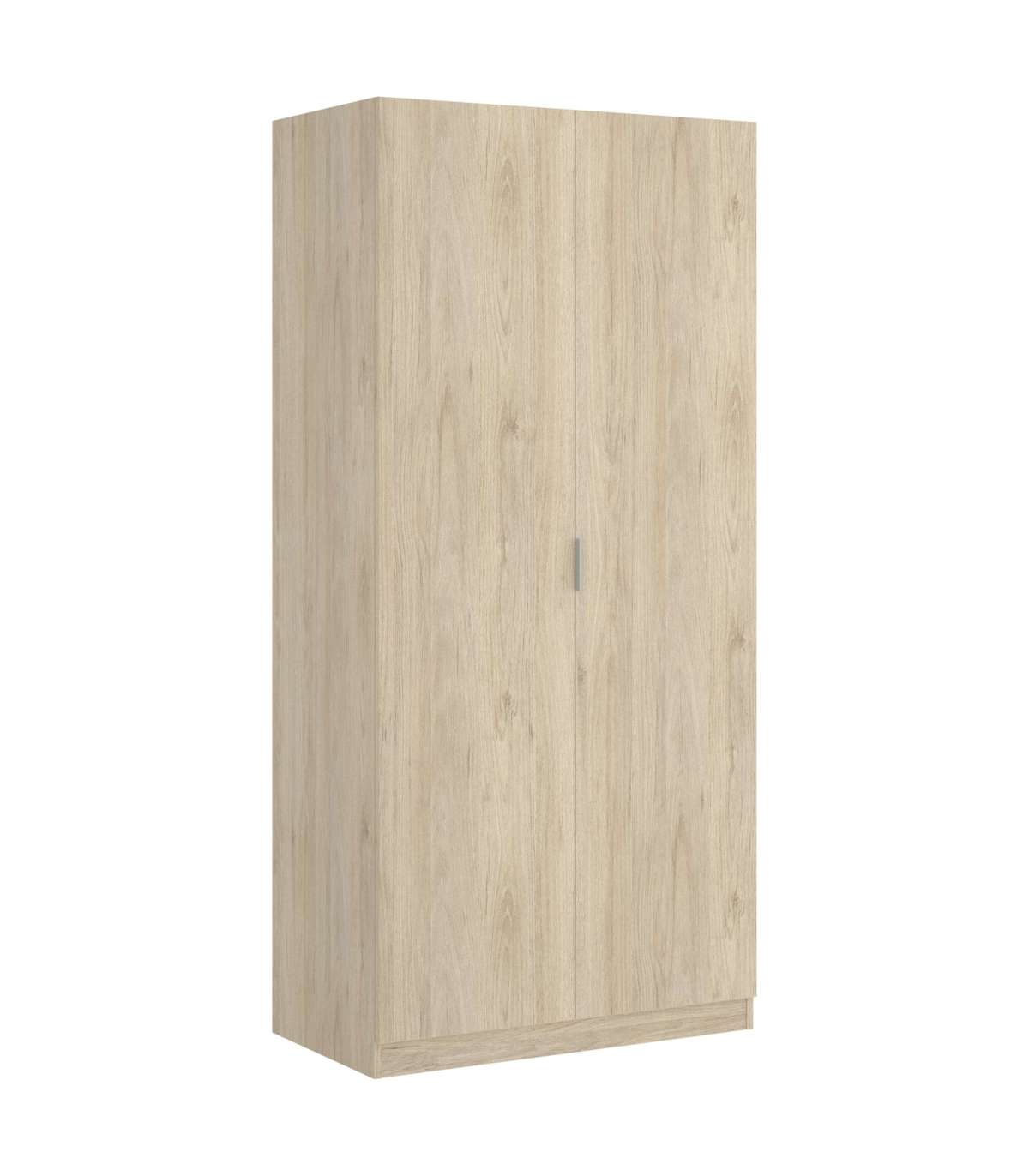 Armario Ropero Sabiote Con 2 Puertas Abatibles En Roble Natural 184 Cm(alto)81 Cm(ancho)52_0