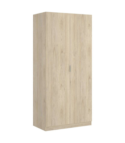 Armario Ropero Sabiote Con 2 Puertas Abatibles En Roble Natural 184 Cm(alto)81 Cm(ancho)52_0