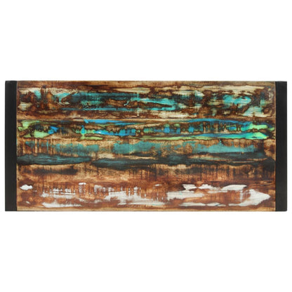 Mesa De Comedor Madera Maciza Reciclada 120x55x76 Cm_1
