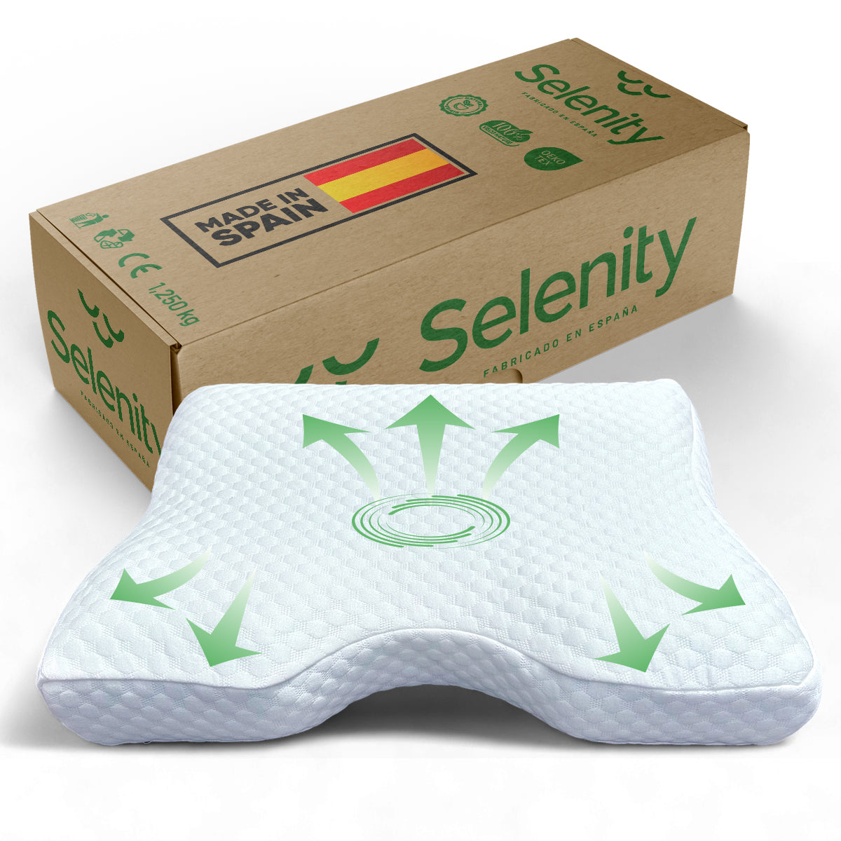 Almohada Cervical Ergonómica Selenity_0