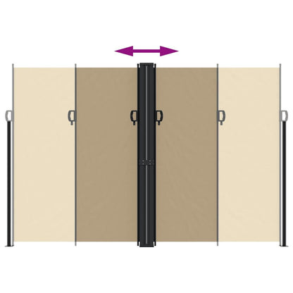 Vidaxl Toldo Lateral Retráctil Beige 220x1000 Cm_4
