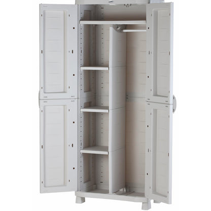 Armario Escobero 70 cm Space Saver Plastiken Beige