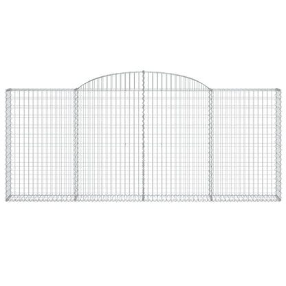 Cestas De Gaviones 9 Uds Forma De Arco Hierro 300x30x120/140 Cm_3