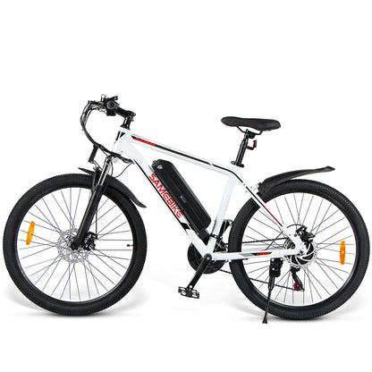 Bicicleta Eléctrica De Montaña Samebike Sy26 350w-36v-10ah (360wh) - Rueda 26 Color Blanco_0