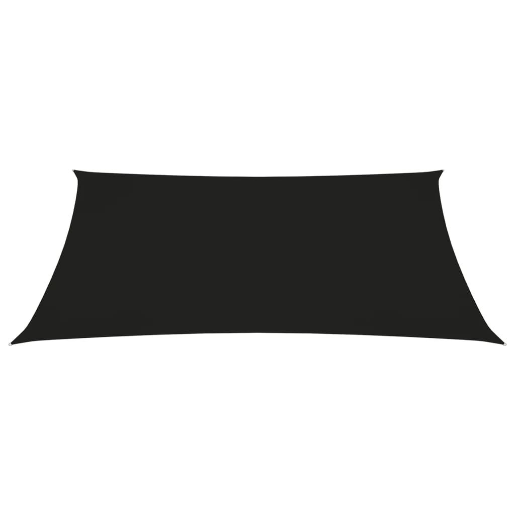 Vidaxl Toldo De Vela Trapezoidal De Tela Oxford Negro 3/5x4 M_1