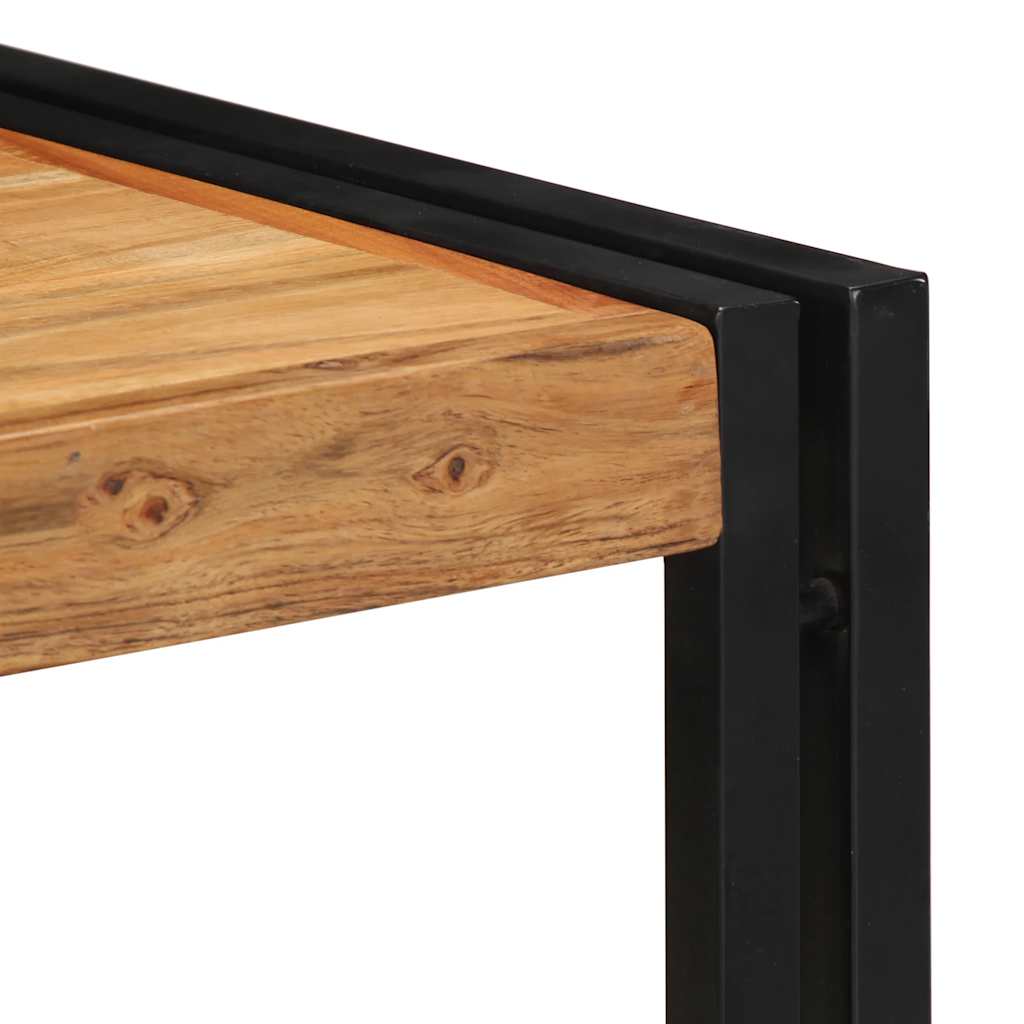 Mesa De Centro 40x40x35 Cm De Madera Maciza De Acacia_3