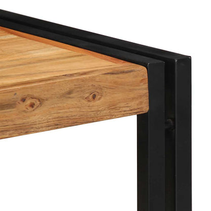 Mesa De Centro 40x40x35 Cm De Madera Maciza De Acacia_3