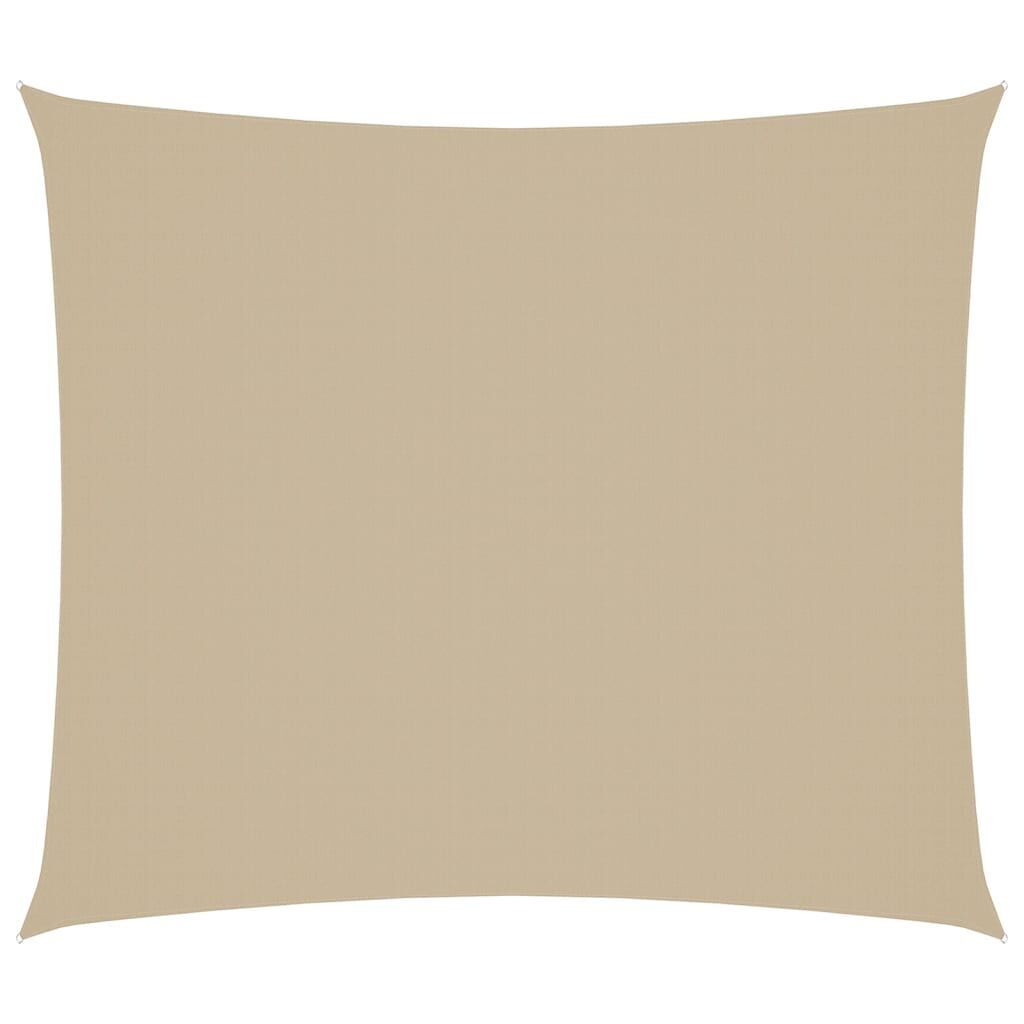Vidaxl Toldo De Vela Rectangular Tela Oxford Beige 2x2,5 M_0