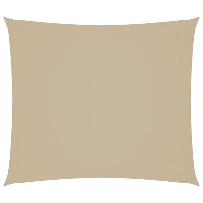 Vidaxl Toldo De Vela Rectangular Tela Oxford Beige 2x2,5 M_0