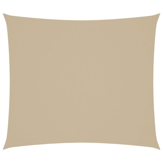 Vidaxl Toldo De Vela Rectangular Tela Oxford Beige 2x2,5 M_0